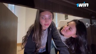 I hadn't noticed that my maid was so hot, she bent down to clean the study